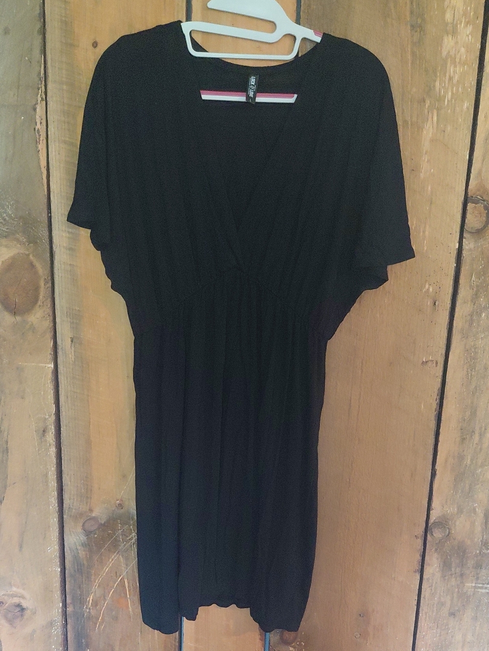 Classic Black Mini Dress with V-Neck